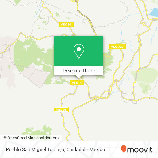 Pueblo San Miguel Topilejo map