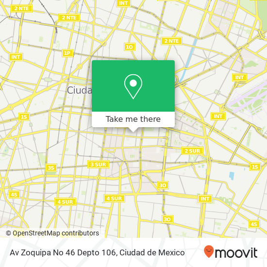 Mapa de Av  Zoquipa  No 46  Depto 106