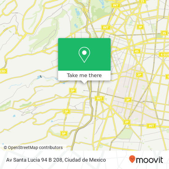 Mapa de Av  Santa Lucia  94   B 208