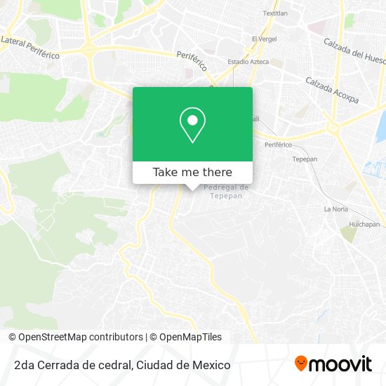 2da Cerrada de cedral map