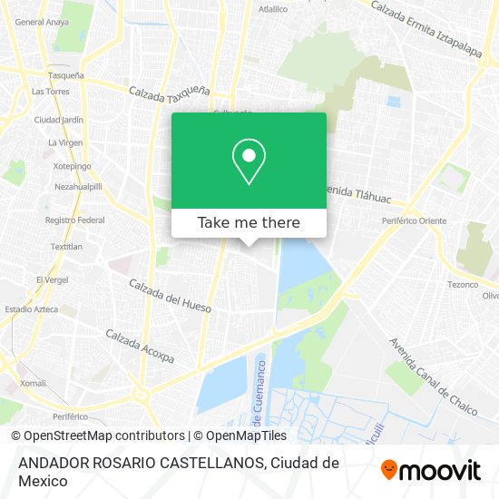 ANDADOR ROSARIO CASTELLANOS map