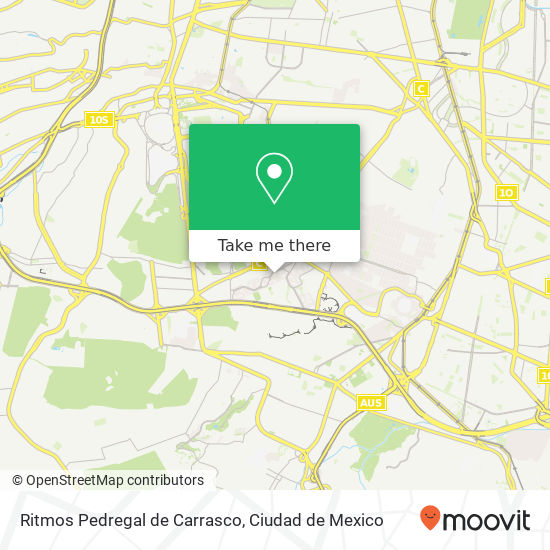 Ritmos  Pedregal de Carrasco map