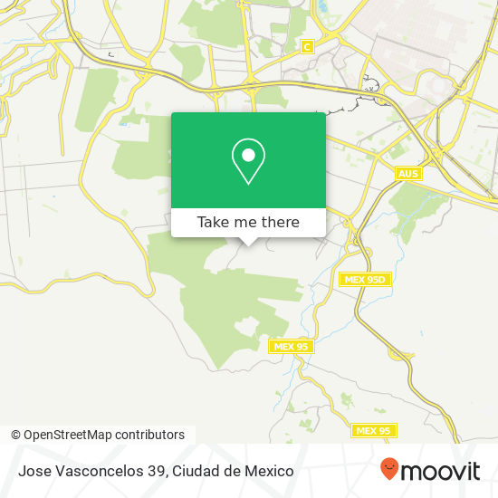 Jose Vasconcelos 39 map