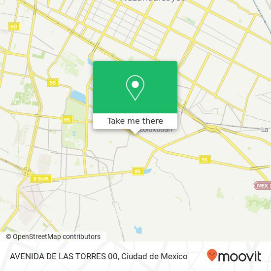 AVENIDA DE LAS TORRES  00 map