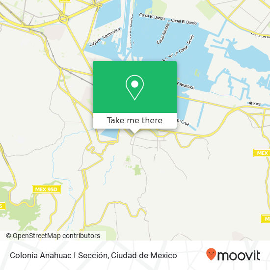 Colonia Anahuac I Sección map