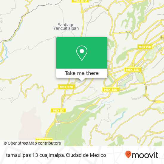 tamaulipas 13  cuajimalpa map