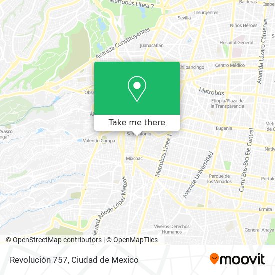 Revolución 757 map