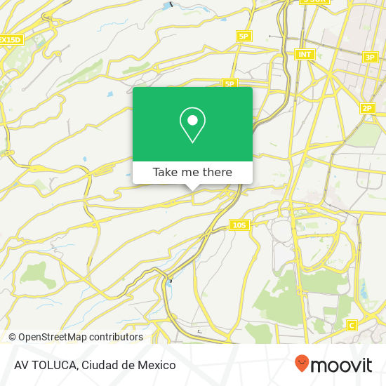 AV TOLUCA map