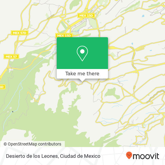 Desierto de los Leones map