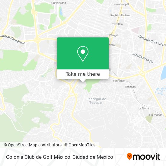 Colonia Club de Golf México map