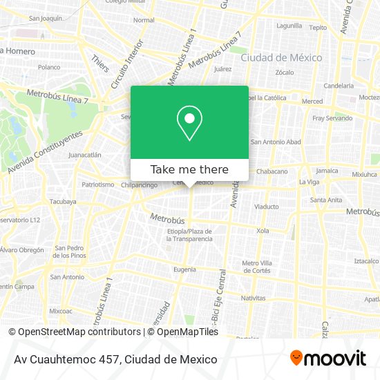 Av  Cuauhtemoc 457 map