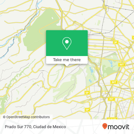 Prado Sur 770 map