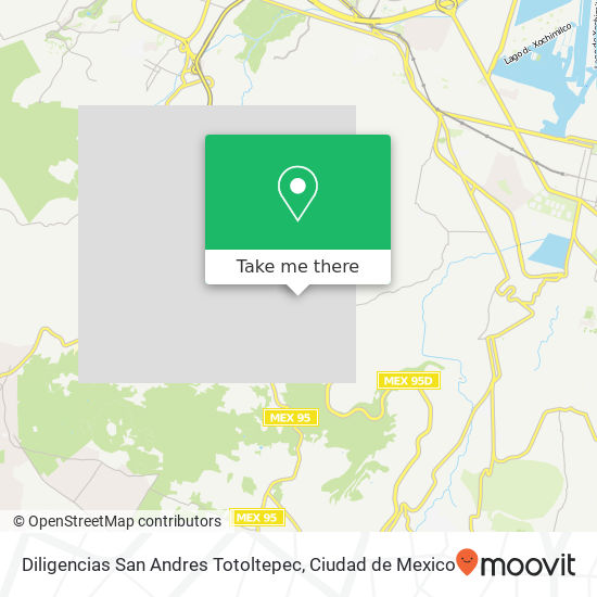 Diligencias  San Andres Totoltepec map