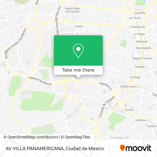 AV VILLA PANAMERICANA map