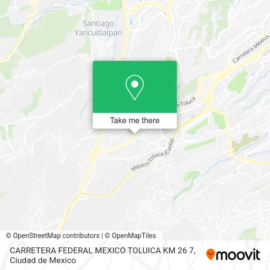 CARRETERA FEDERAL MEXICO TOLUICA KM 26 7 map