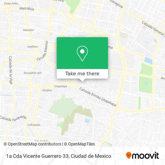 1a Cda  Vicente Guerrero 33 map