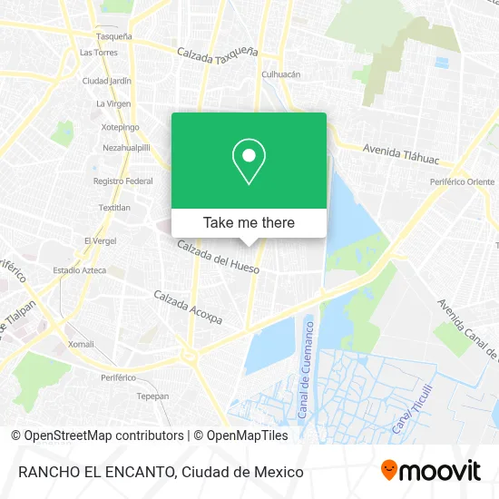 RANCHO EL ENCANTO map