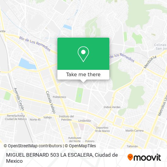 MIGUEL BERNARD 503  LA ESCALERA map