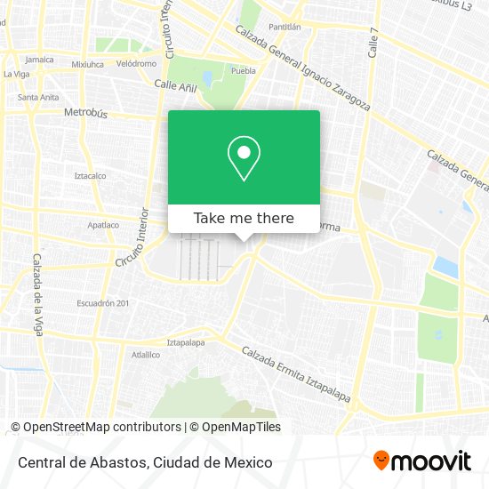 Central de Abastos map
