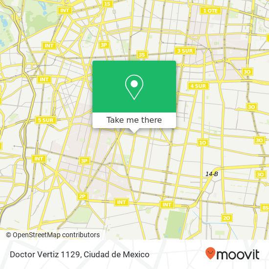 Mapa de Doctor Vertiz 1129