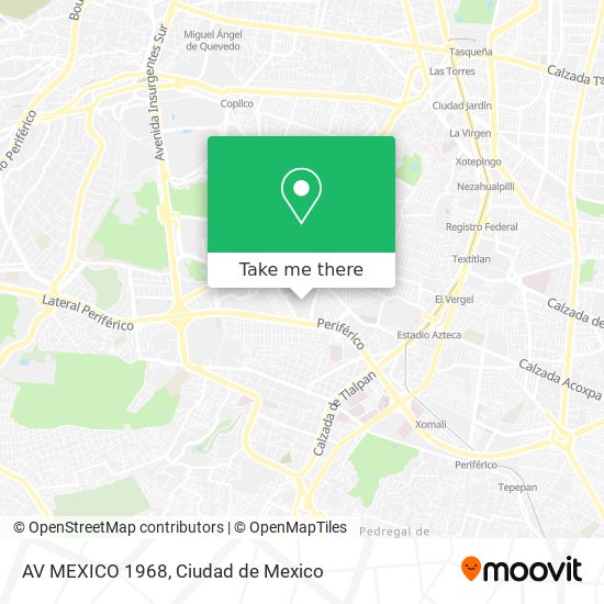 AV MEXICO 1968 map