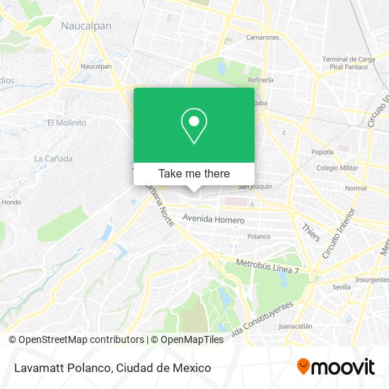 Lavamatt Polanco map