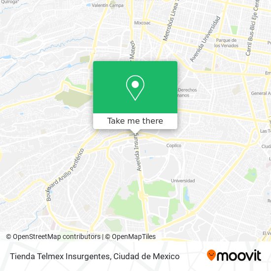 Tienda Telmex Insurgentes map