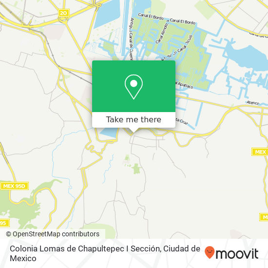 Colonia Lomas de Chapultepec I Sección map