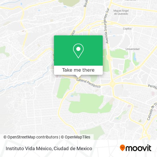 Instituto Vida México map