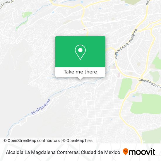 Alcaldía La Magdalena Contreras map