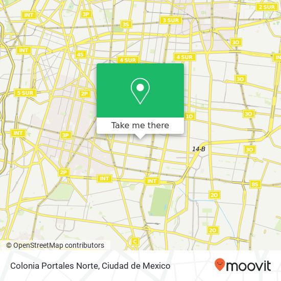 Colonia Portales Norte map