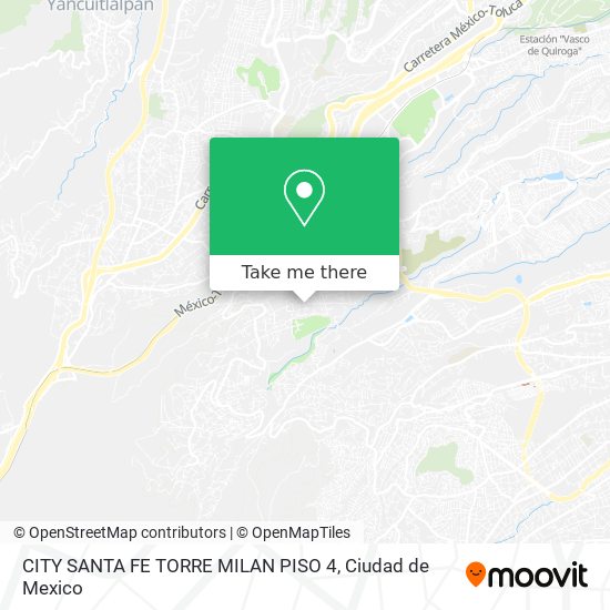 CITY SANTA FE TORRE MILAN PISO 4 map