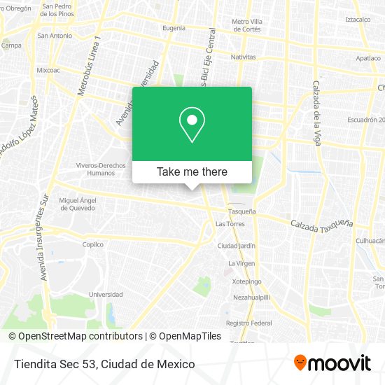 Tiendita Sec 53 map