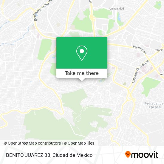 Mapa de BENITO JUAREZ  33