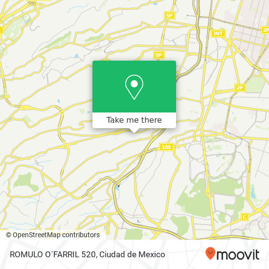 ROMULO O´FARRIL 520 map