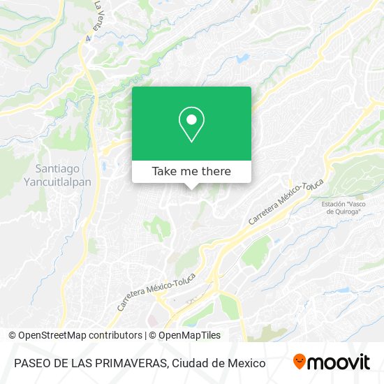 PASEO DE LAS PRIMAVERAS map