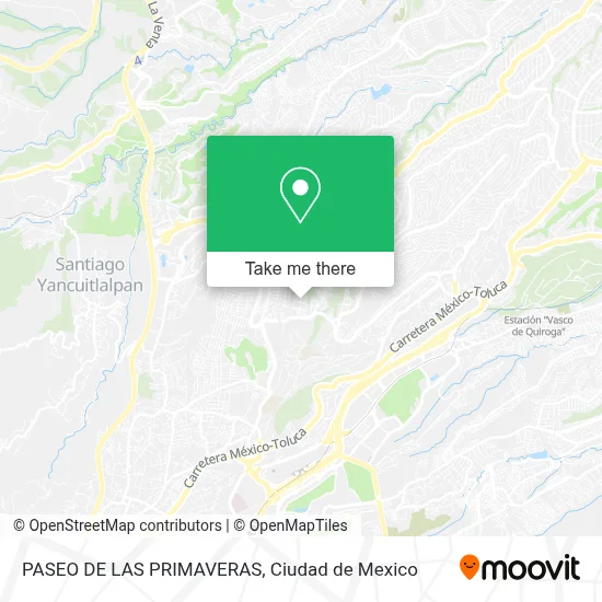 PASEO DE LAS PRIMAVERAS map