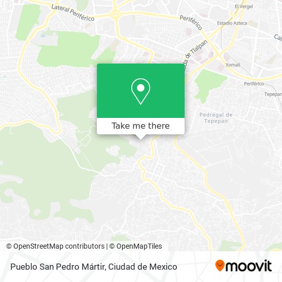 Pueblo San Pedro Mártir map