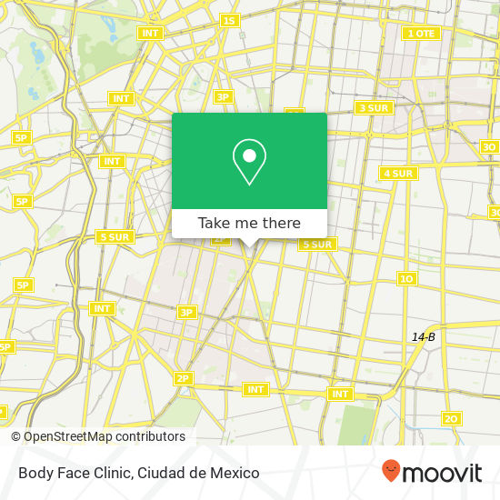 Mapa de Body Face Clinic