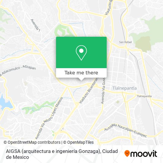 AIGSA (arquitectura e ingeniería Gonzaga) map