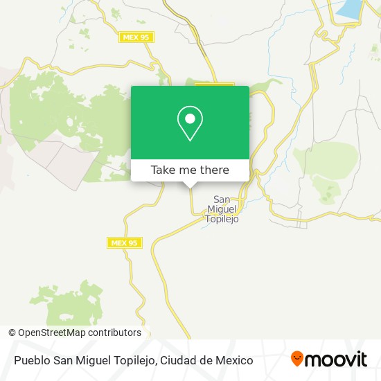 Mapa de Pueblo San Miguel Topilejo