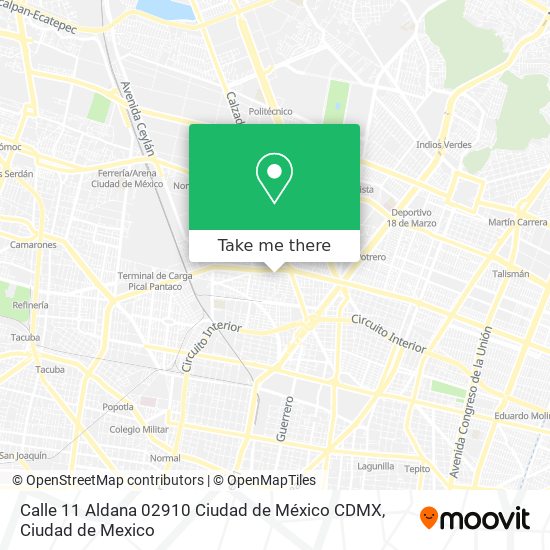 Calle 11   Aldana 02910  Ciudad de México CDMX map