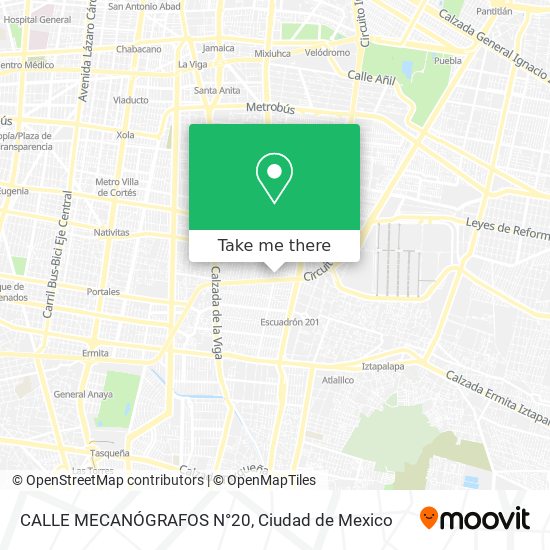 Mapa de CALLE MECANÓGRAFOS N°20