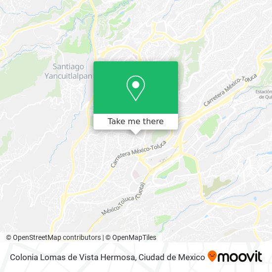 Colonia Lomas de Vista Hermosa map