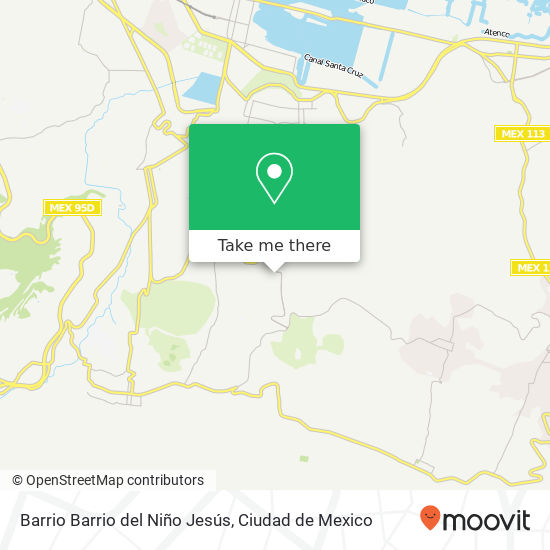 Mapa de Barrio Barrio del Niño Jesús