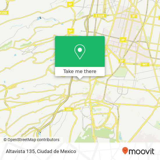 Altavista  135 map