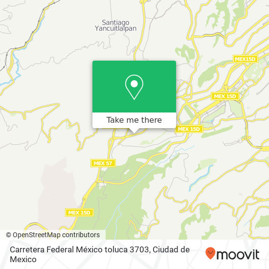 Carretera Federal México toluca 3703 map