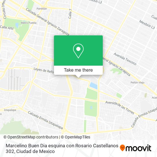 Marcelino Buen Dia esquina con Rosario Castellanos  302 map