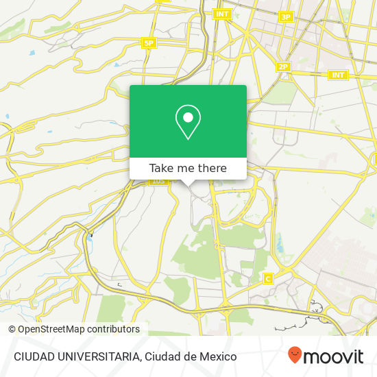 CIUDAD UNIVERSITARIA map