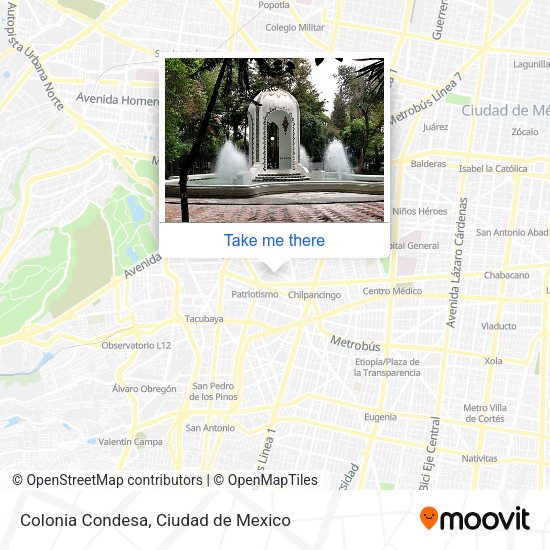 Mapa de Colonia Condesa
